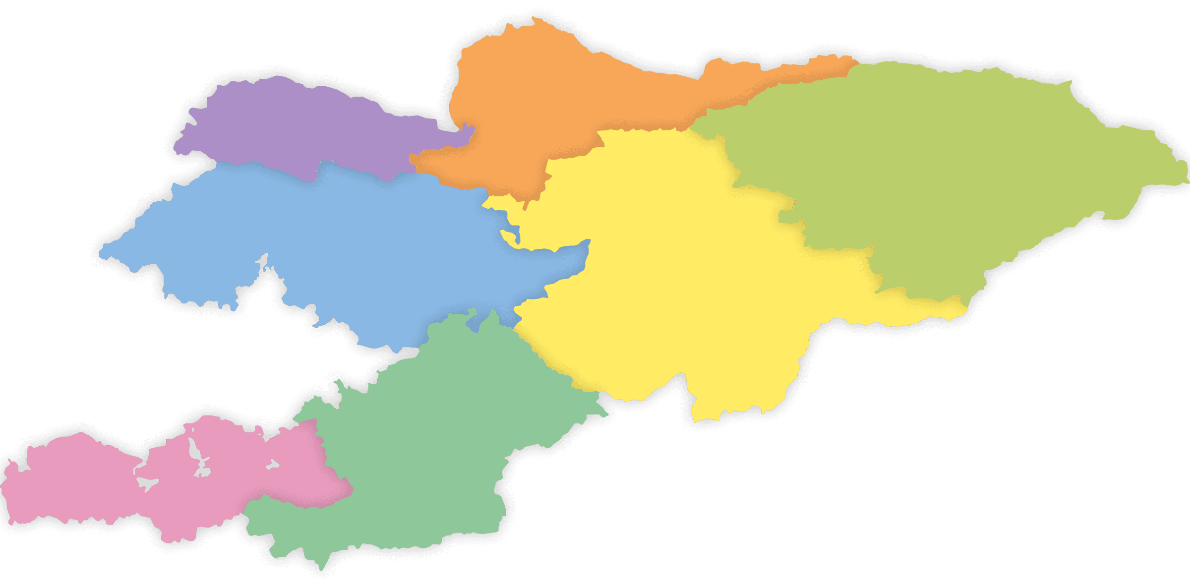 Проекты по регионам Кыргызстана