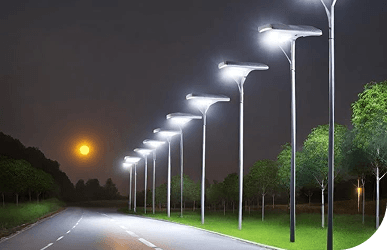 Уличные фонари по вечерам